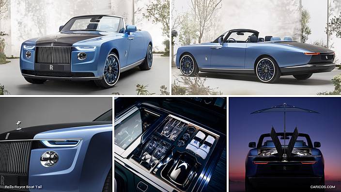 Most expensive car in the world (Rolls-Royce Boat Tail)