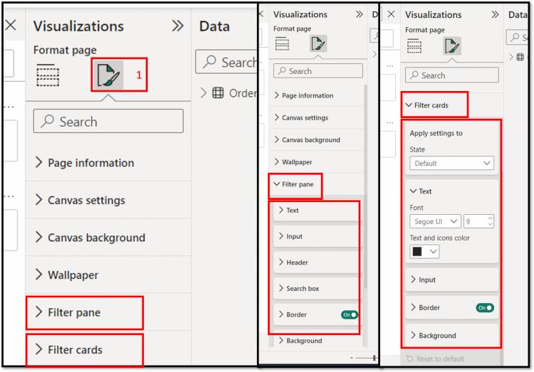 Page Formatting Filter Pane and Filter cards: Format Your Report Page in Bower BI Lesson-6 P-2