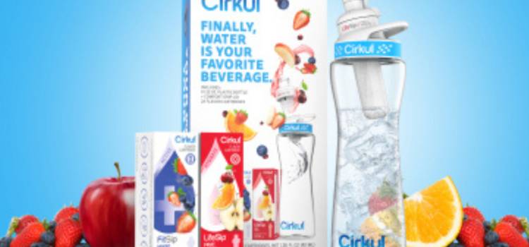cirkul water bottle with flavor starter kit