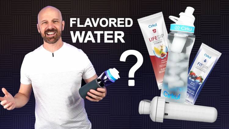 cirkul water bottle with flavor starter kit