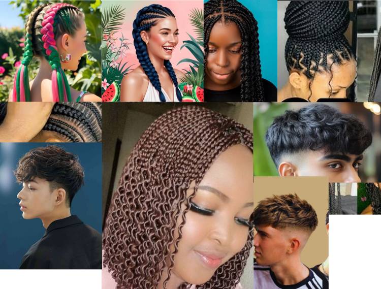 Watermelon braids and Textured fringe : Nice Hair Styles