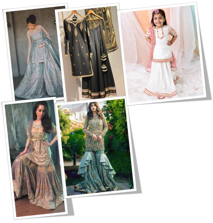 Sharara: South Asian dress: Difference between Sharara and Gharara