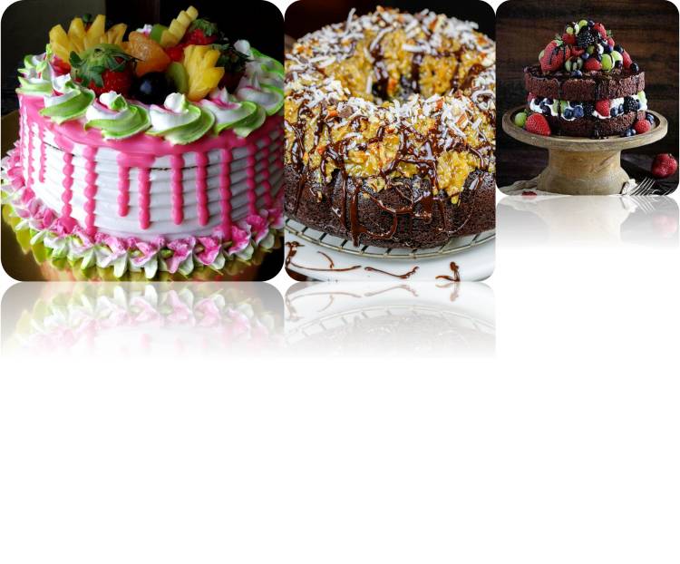 German Chocolate Pecan Pound Cake:(no Chocolate cake with Fruit)