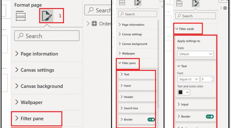 Page Formatting Filter Pane and Filter cards: Format Your Report Page in Bower BI Lesson-6 P-2