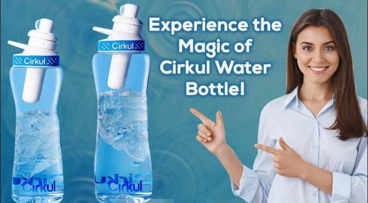 cirkul water bottle with flavor starter kit