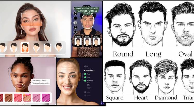 face shape detector for facial and Hair Styles