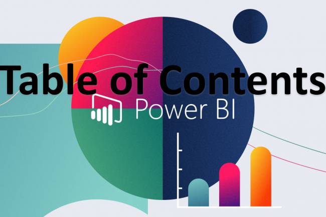 Microsoft Power BI Table of Contents: Lessons Index