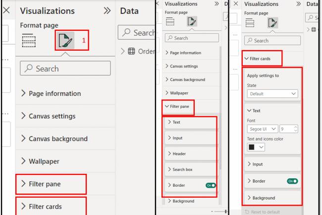 Page Formatting Filter Pane and Filter cards: Format Your Report Page in Bower BI Lesson-6 P-2