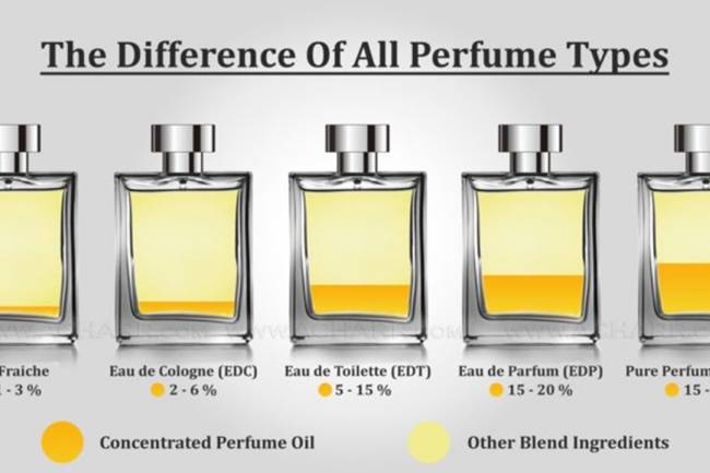 What is the difference between "fragrance, fragrance, cologne, perfume, toilet"? : EDC, EDT and EDP