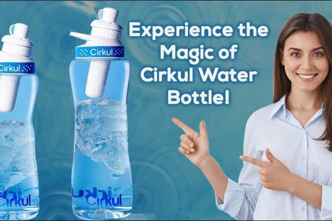 cirkul water bottle with flavor starter kit